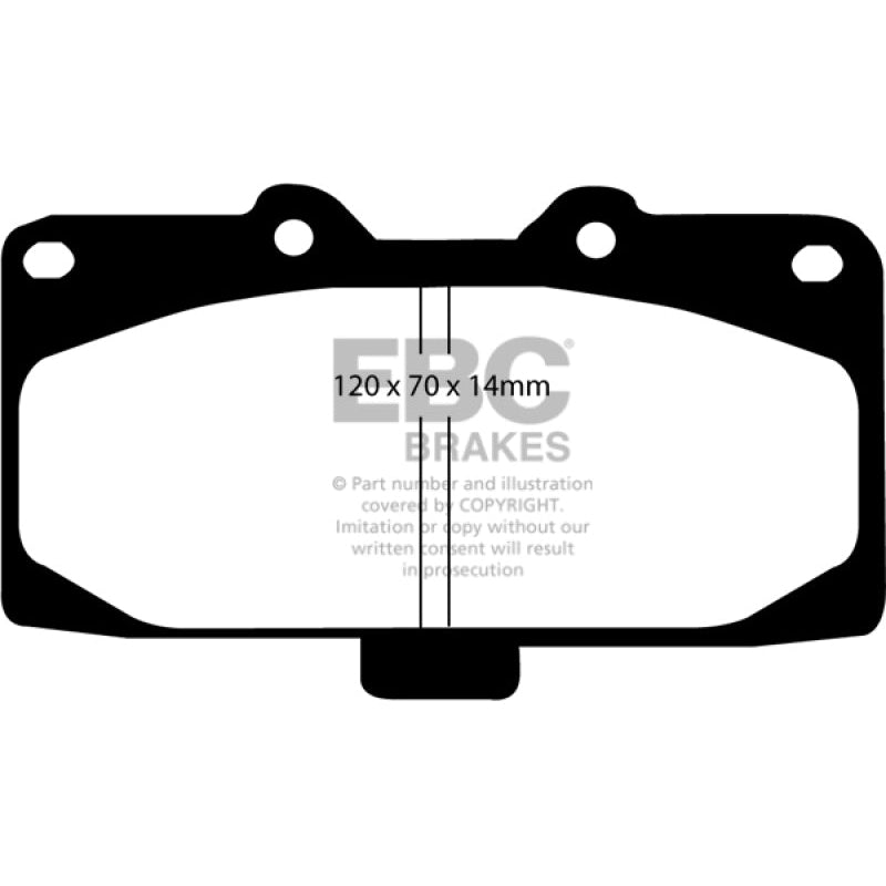 EBC Redstuff Brake Pads -  89-95 Nissan Skyline (R32) 2.6 Twin Turbo GT-R - Front Brake Pads