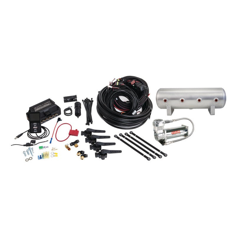 Air Lift Performance 3H (1/4 Air Line 2.5 Gal  Raw Aluminum Tank VIAIR 444C Comp)