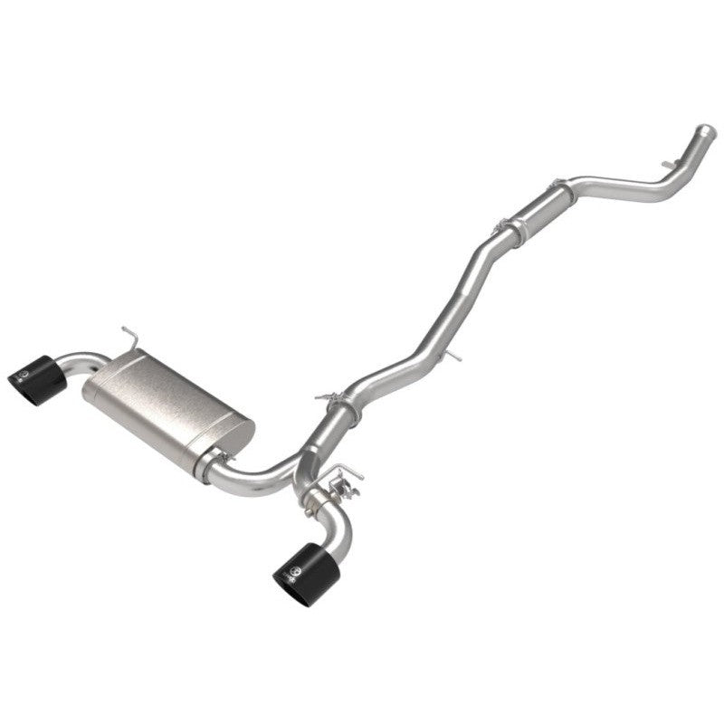 aFe POWER Takeda 2021 Toyota Supra 2.0L (t) 2.5in-3in 304 SS CB Exhaust w/ Black Tips