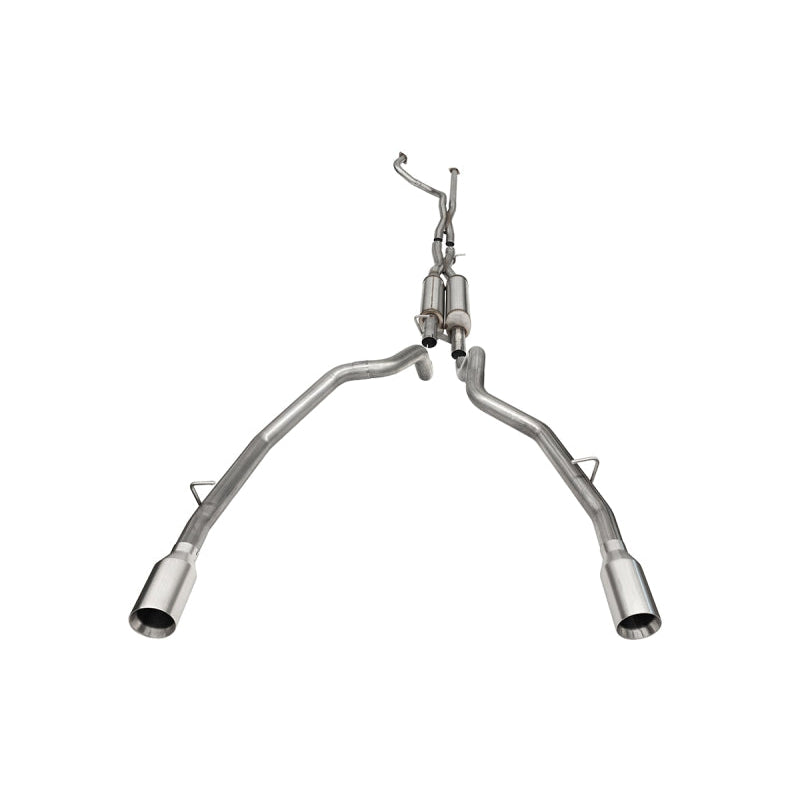 Corsa 21-22 Dodge Ram TRX Crew Cab Xtreme Catback Exhaust Dual Rear Satin Tip - T1 Motorsports