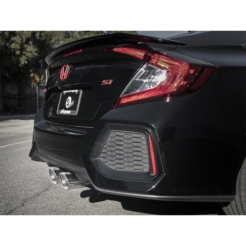 aFe Takeda 3in 304 SS Cat-Back Exhaust System w/Polished Tips 2017+ Honda Civic Si (4dr) I4 1.5L (t)