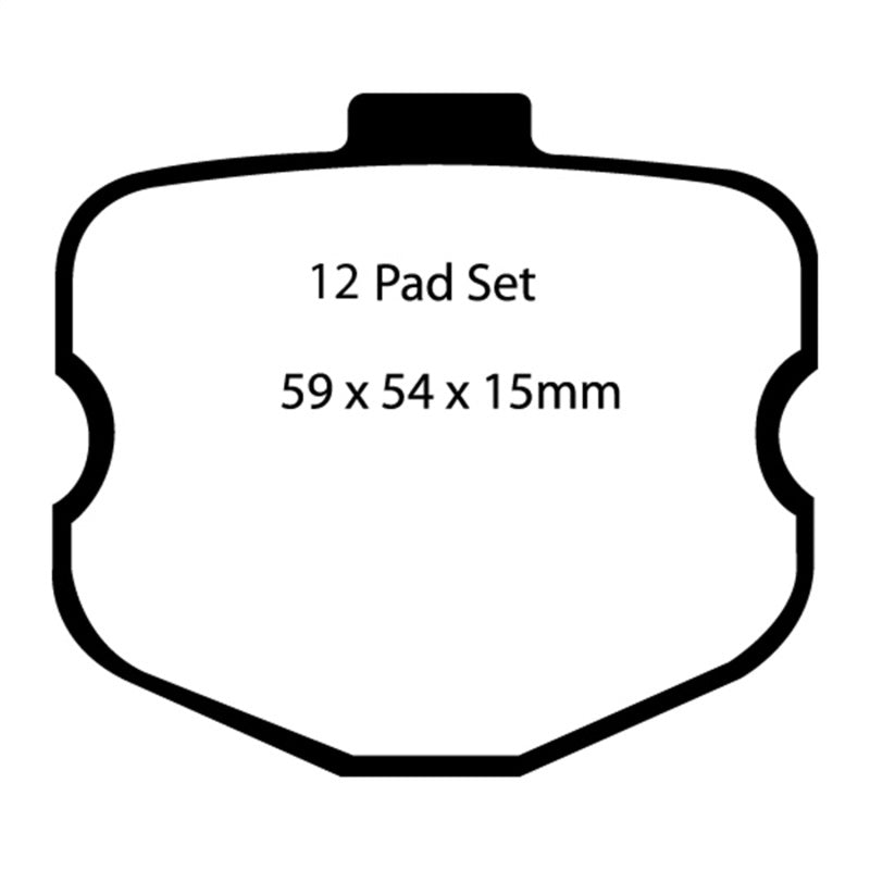 EBC Redstuff Brake Pads -  06-08 Chevrolet Corvette (C6) 7.0 (Z06) - Front Brake Pads