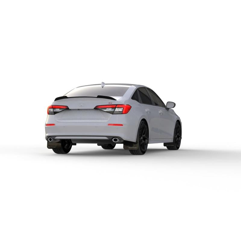 Rally Armor 2022 Honda Civic (Incl. Si/Sport/Touring) Black UR Mud Flap w/ Grey Logo