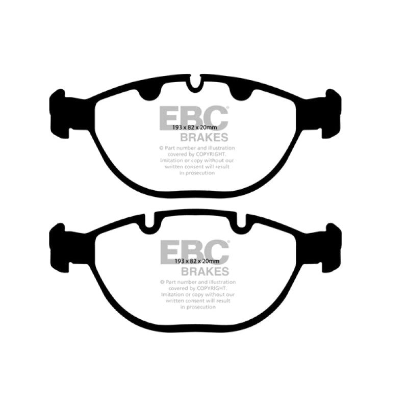 EBC Redstuff Brake Pads -  02-04 BMW X5 4.6 - Front Brake Pads