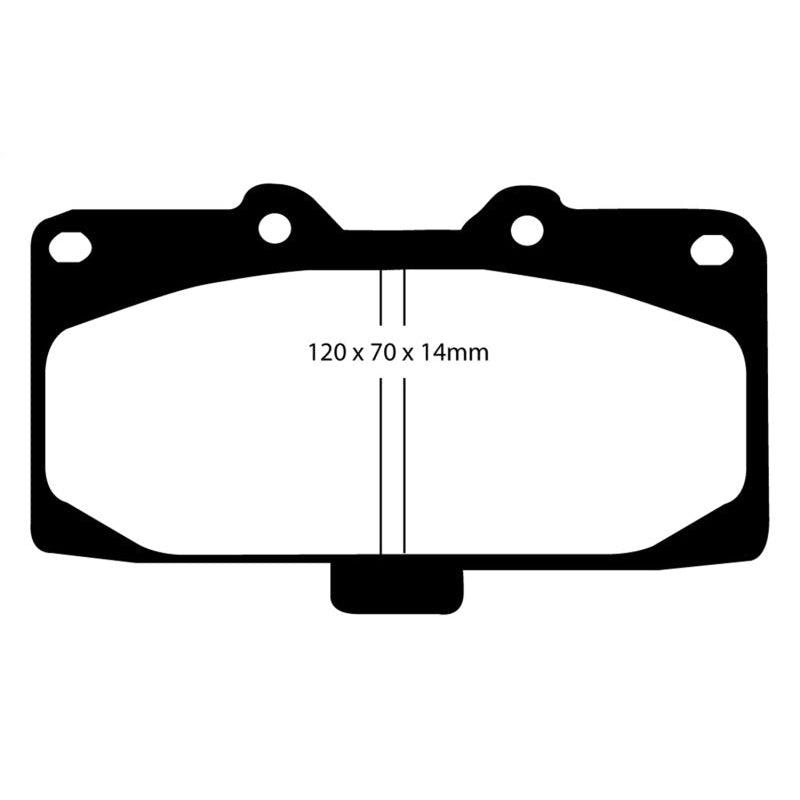 EBC Redstuff Brake Pads -  89-95 Nissan Skyline (R32) 2.6 Twin Turbo GT-R - Front Brake Pads