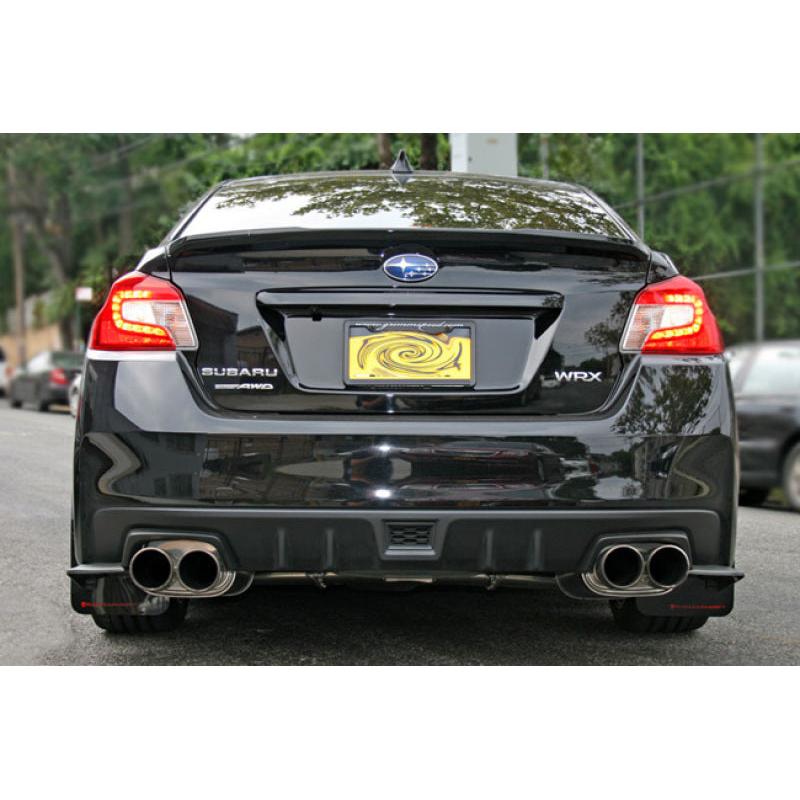 Rally Armor 15-21 Subaru WRX/STI (Sedan ONLY) White UR Mud Flap w/ Black Logo