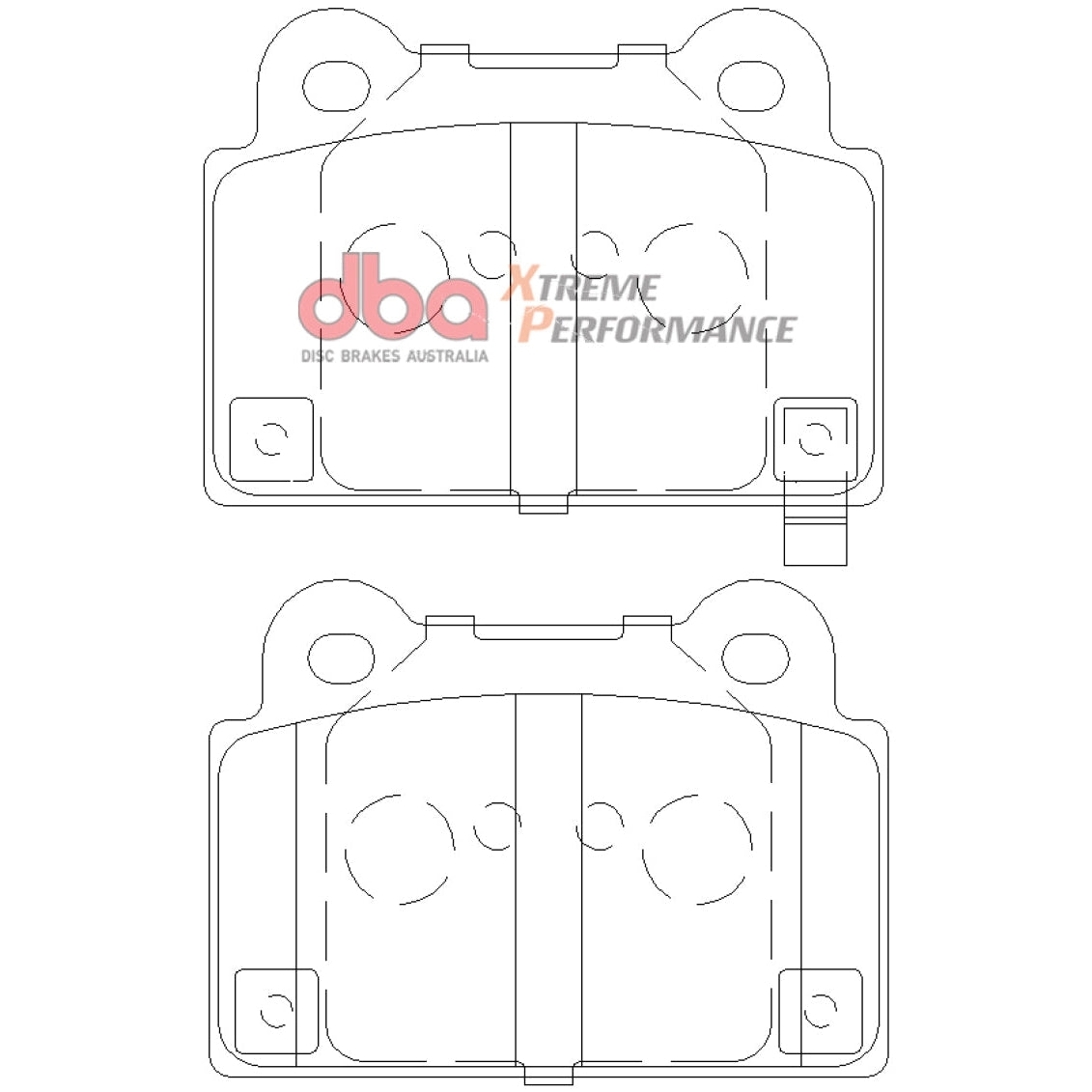 DBA 08-14 Mitsubishi EVO XP650 Rear Brake Pads - T1 Motorsports