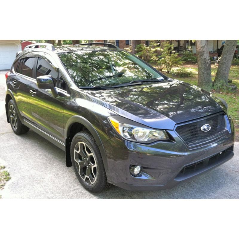 Rally Armor 13-17 Subaru Crosstrek XV Black UR Mud Flap w/ Grey Logo