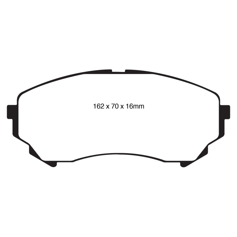 EBC Redstuff Brake Pads -  08-13 Cadillac CTS 3.6 (315mm Rear Rotors) - Front Brake Pads