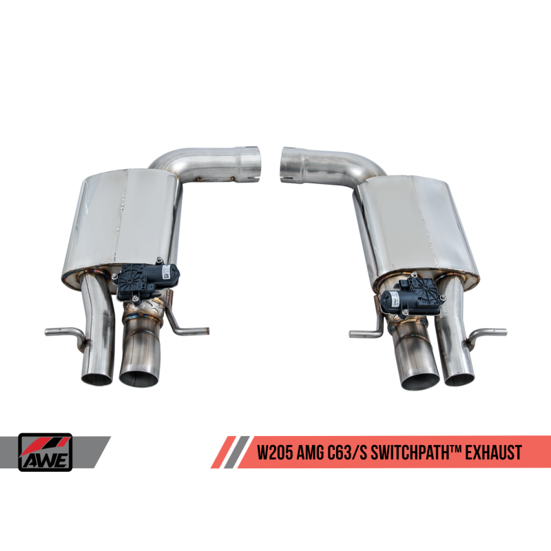 AWE Tuning Mercedes-Benz W205 AMG C63/S Coupe SwitchPath Exhaust System - for Non-DPE Cars