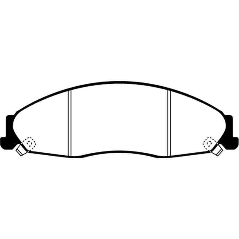 EBC Redstuff Brake Pads -  02-05 Cadillac CTS 2.6 - Front Brake Pads