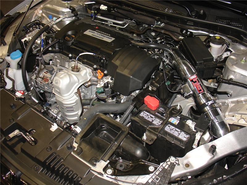 Injen 13-17 Honda Accord 2.4L 4cyl Polished Cold Air Intake w/MR Tech & Air Fusion (Converts to SRI) - T1 Motorsports