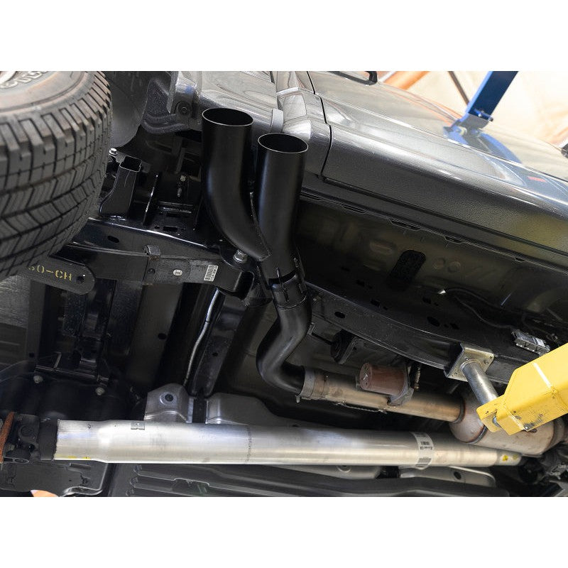 aFe Rebel DPF-Back 409 SS Exhaust System w/Dual Black Tips 18-19 Ford F-150 V6 3.0L (td)