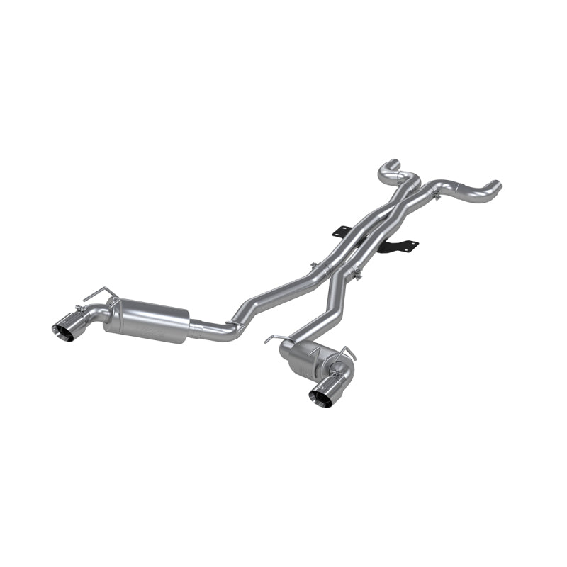 MBRP 2010 Chev Camaro V8 6.2L 6 Speed Dual Cat Back Round Tips  (11 Conv. MUST purchase mbrpAD1710) - T1 Motorsports