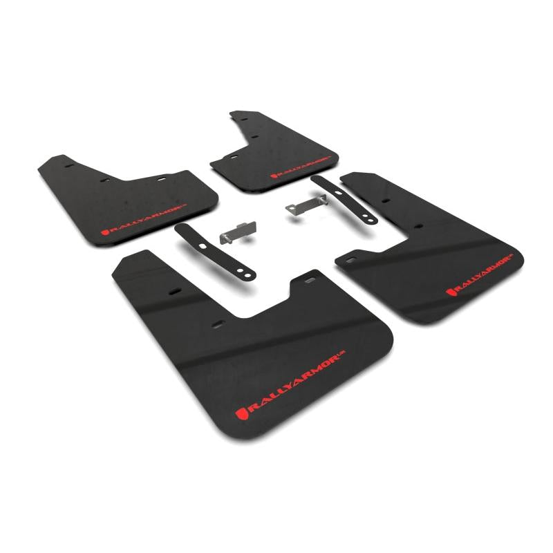 Rally Armor 2023 Kia Niro SG2 Black UR Mud Flap Red Logo