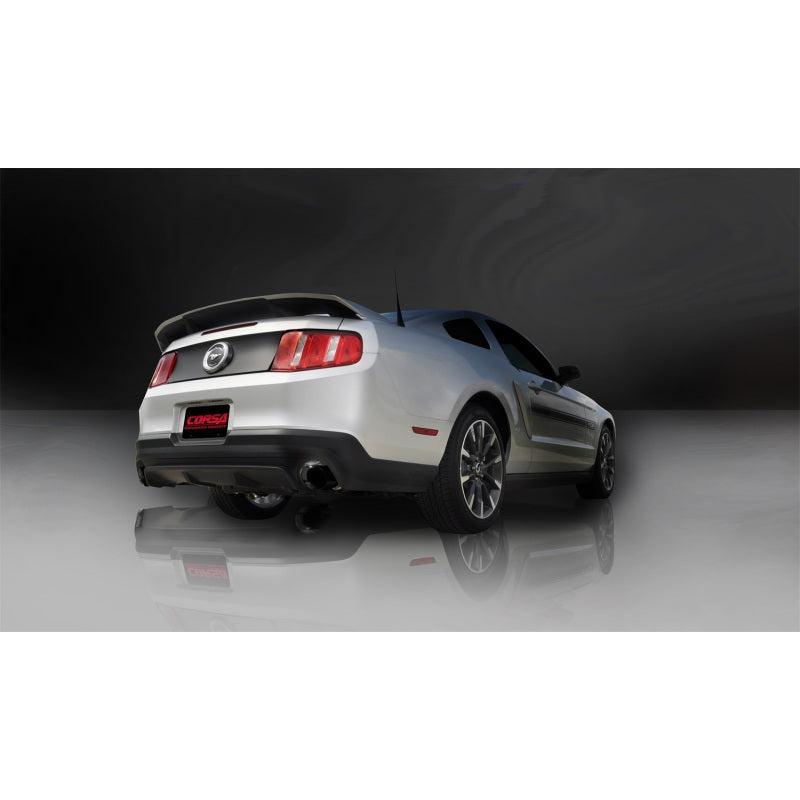 Corsa Sport Axle-Back Exhaust - Black Tips - 2011-2014 Ford Mustang GT/Boss 302 5.0L V8