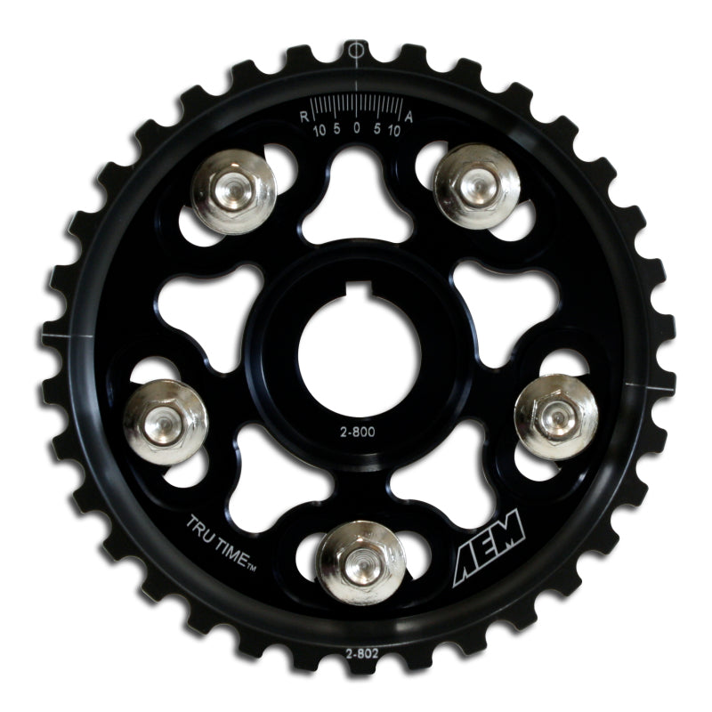 AEM 90-91 Acura Interga RS LS GS & GSR/ 99-00 Honda Civic Si Black Tru-Time Cam Gear - T1 Motorsports
