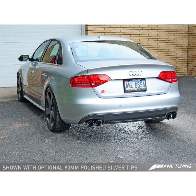 AWE Tuning Audi B8.5 S4 3.0T Touring Edition Exhaust System - Chrome Silver Tips (102mm)