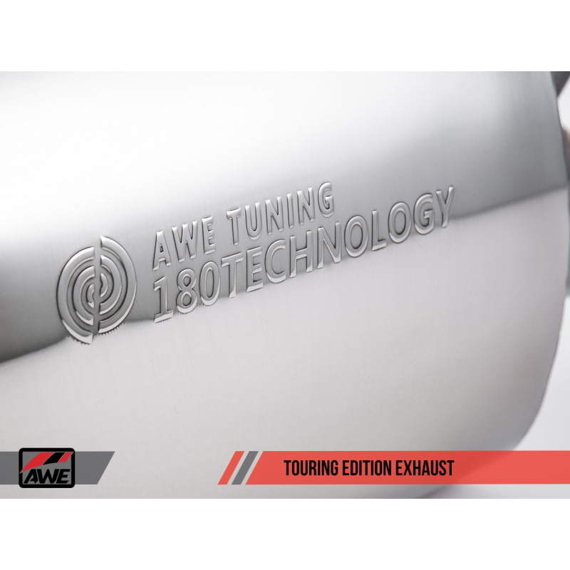 AWE Tuning BMW F22 M235i / M240i Touring Edition Axle-Back Exhaust - Chrome Silver Tips (90mm)