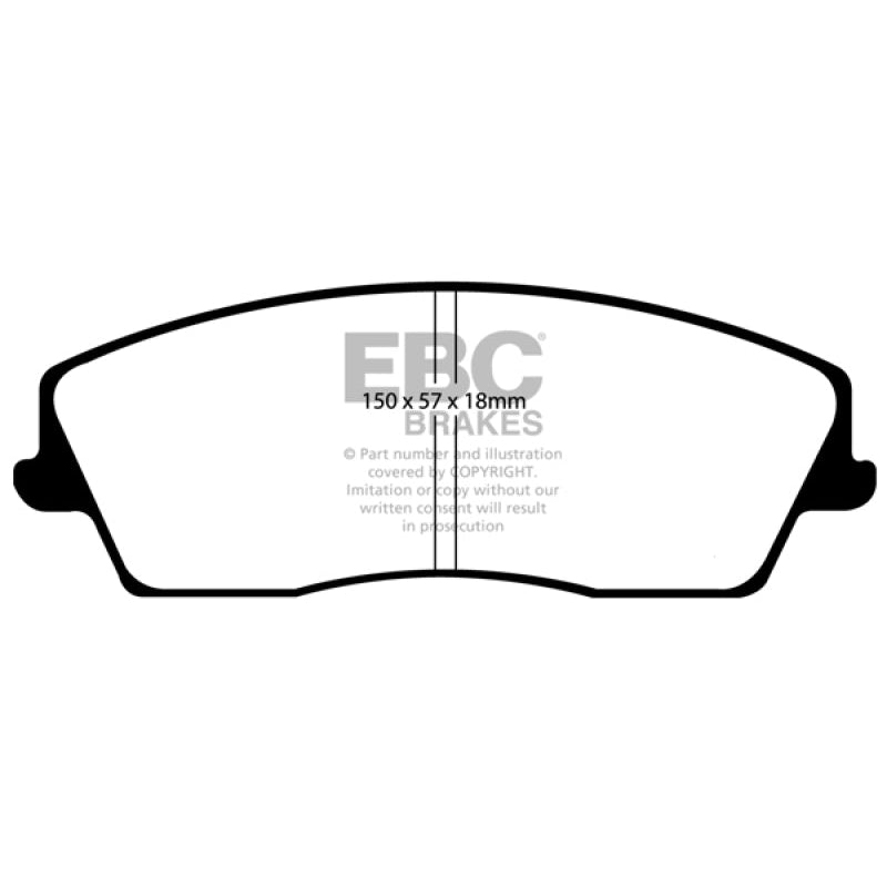 EBC Redstuff Brake Pads -  05-09 Chrysler 300 2.7 - Front Brake Pads