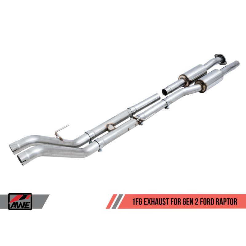 AWE Tuning 2017+ Ford Raptor 1 FG Resonated Performance H-Pipe