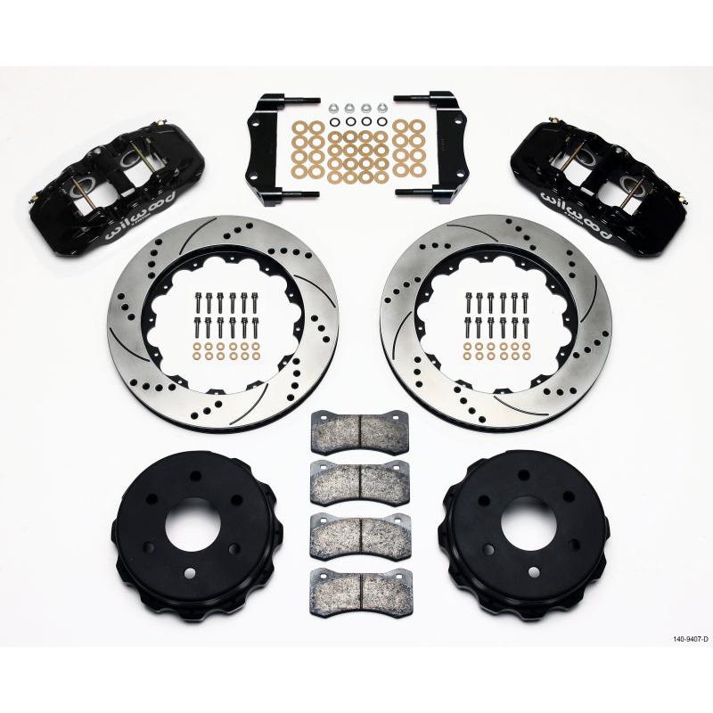 Wilwood AERO4 RearTruck Kit 14.25in Drilled 1999-2010 GM 1500-SUV 1 Piston OE Caliper - T1 Motorsports