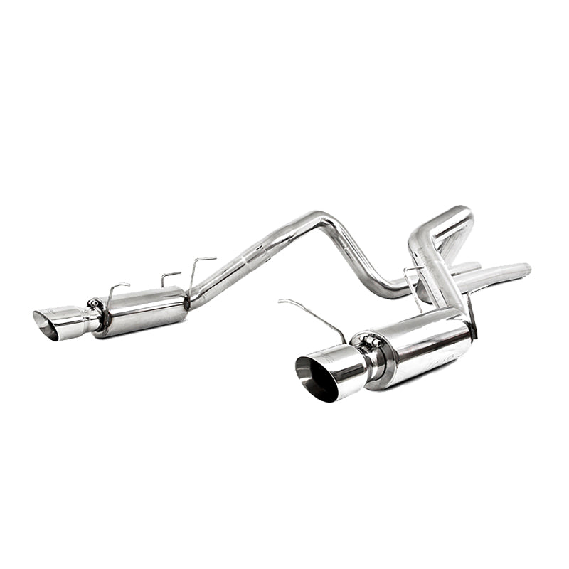 MBRP 11-12 Ford Shelby GT 500 T304 3in Cat Back Dual Split Rear Race Version 4.5in Tips - T1 Motorsports