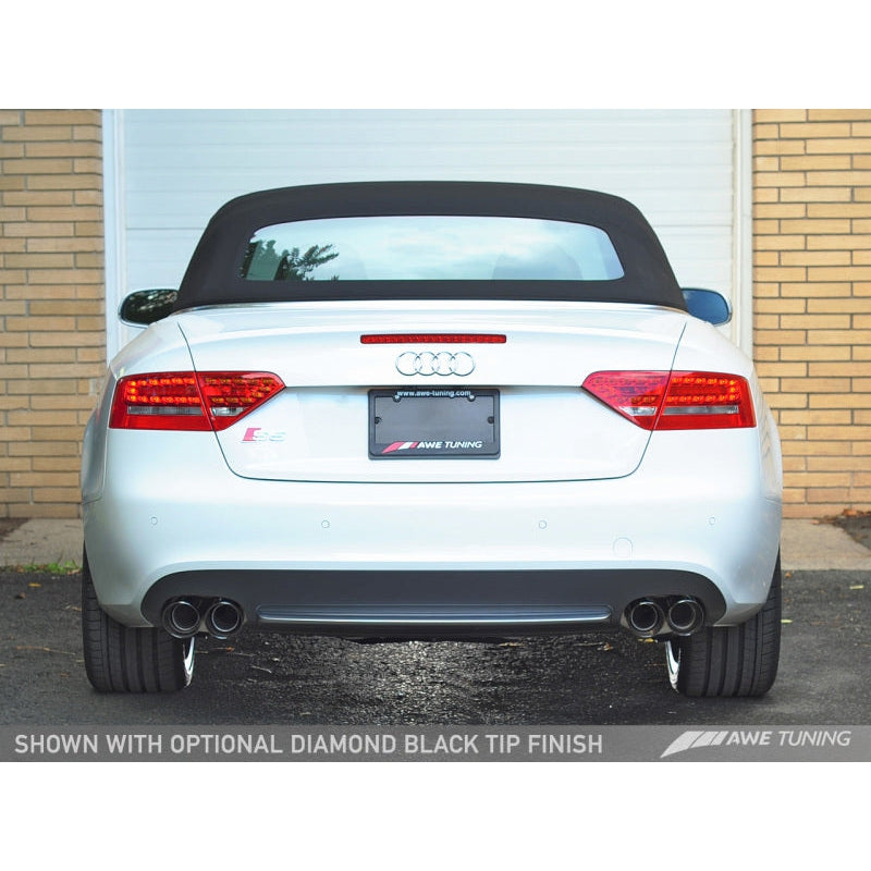 AWE Tuning B8 / B8.5 S5 Cabrio Touring Edition Exhaust - Resonated - Diamond Black Tips