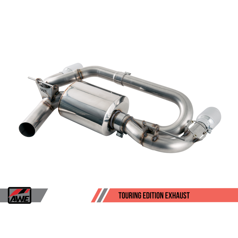 AWE Tuning BMW F22 M235i / M240i Touring Edition Axle-Back Exhaust - Diamond Black Tips (90mm) - T1 Motorsports