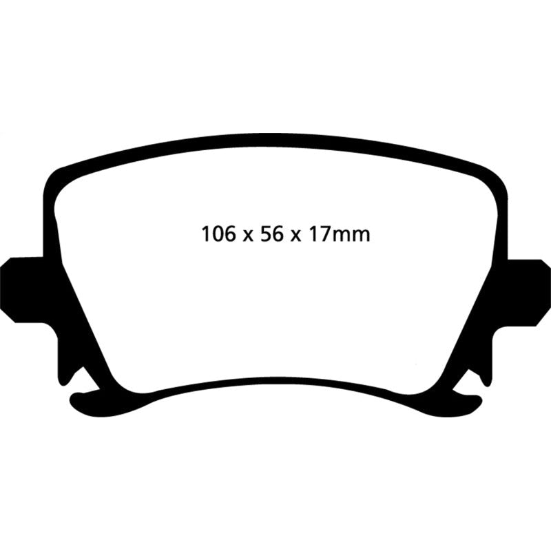 EBC Redstuff Brake Pads -  06-13 Audi A3 2.0 Turbo (Girling rear caliper) - Rear Brake Pads