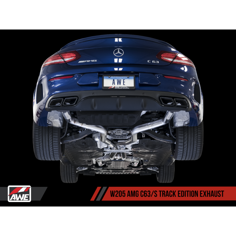 AWE Tuning Mercedes-Benz W205 AMG C63/S Sedan Track Edition Exhaust System (no tips)