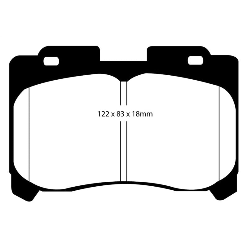 EBC Redstuff Brake Pads -  93-98 Toyota Supra 3.0 Twin Turbo - Front Brake Pads - T1 Motorsports