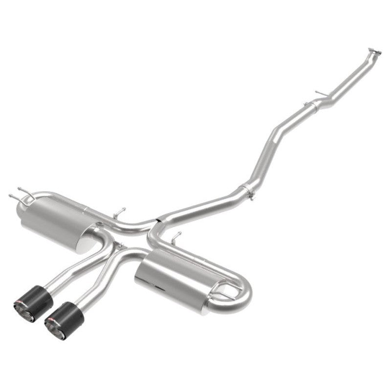 aFe Takeda 3in 304 SS Cat-Back Exhaust System w/ Carbon Tips 2017+ Honda Civic Si (4dr) I4 1.5L (t)