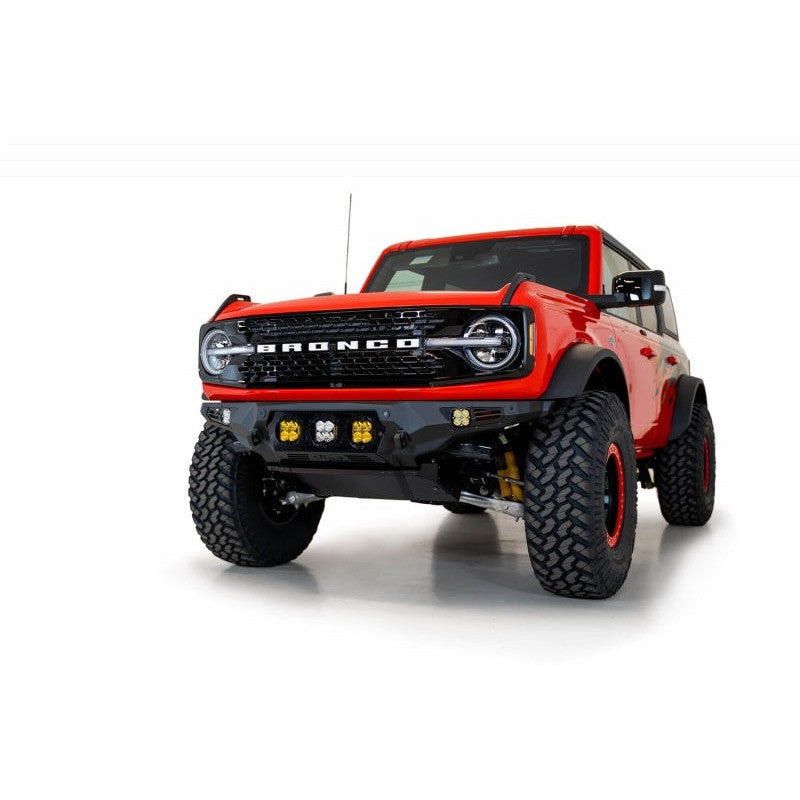 Addictive Desert Designs 21-22 Ford Bronco Bomber Front Bumper (w/ 3 Baja Designs LP4 Mounts)