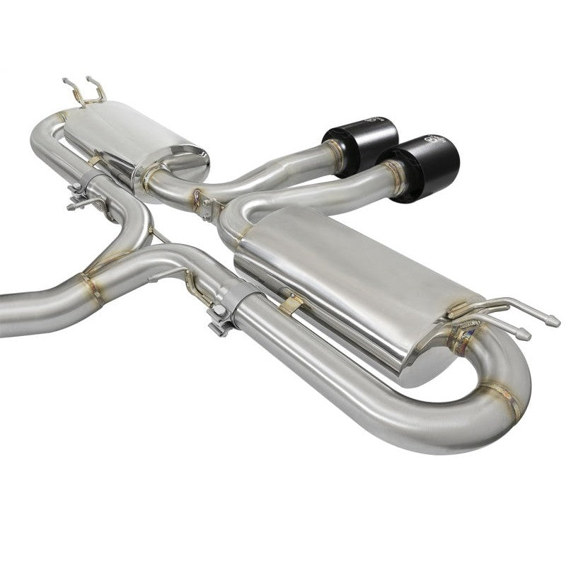 aFe Takeda 3in 304 SS Cat-Back Exhaust System w/ Black Tips 2017+ Honda Civic Si (4dr) I4 1.5L (t)