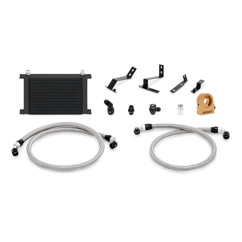 Mishimoto 2016+ Chevy Camaro Oil Cooler Kit w/ Thermostat - Black - T1 Motorsports
