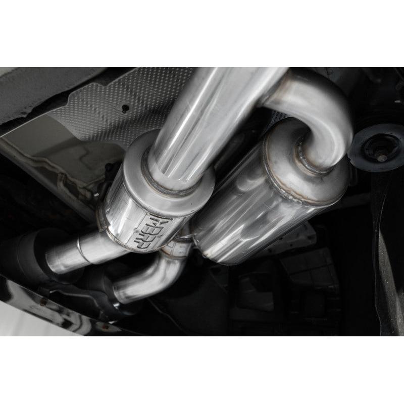 MBRP 2022 Kia Stinger 3.3L T304 SS Cat-Back Exhaust- Dual Split Rear Quad Outlet Uses Factory Bezels - T1 Motorsports
