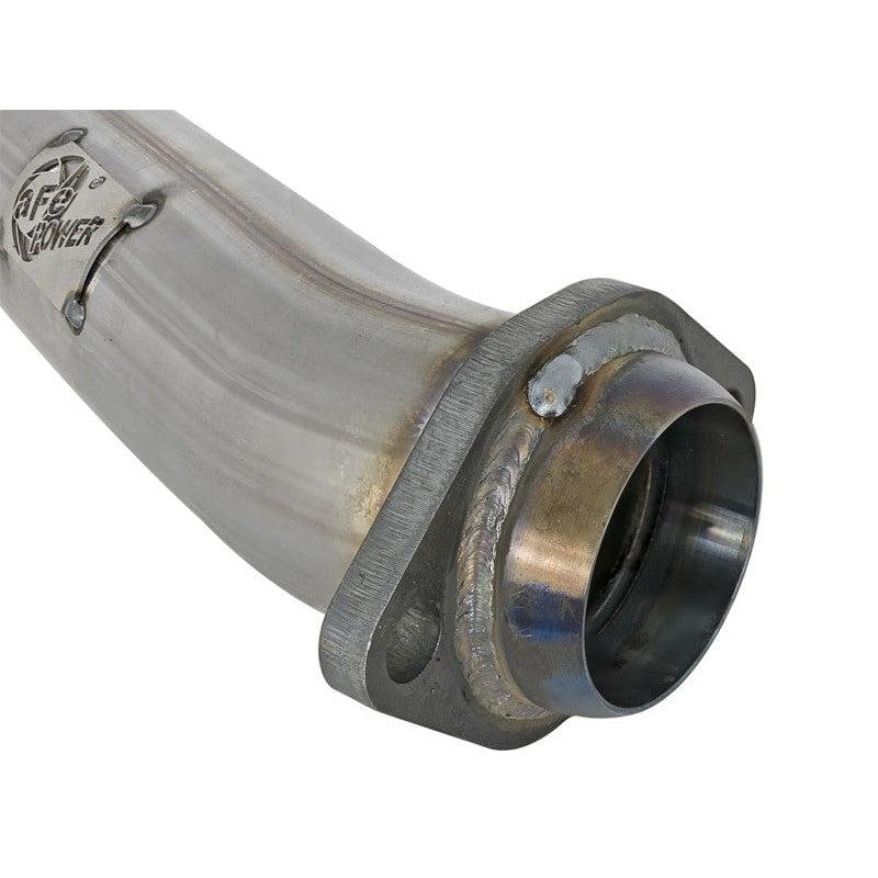 aFe Twisted Steel 2in Stainless Steel Loop Delete Down-Pipe 2018+ Jeep Wrangler (JL) V6 3.6L