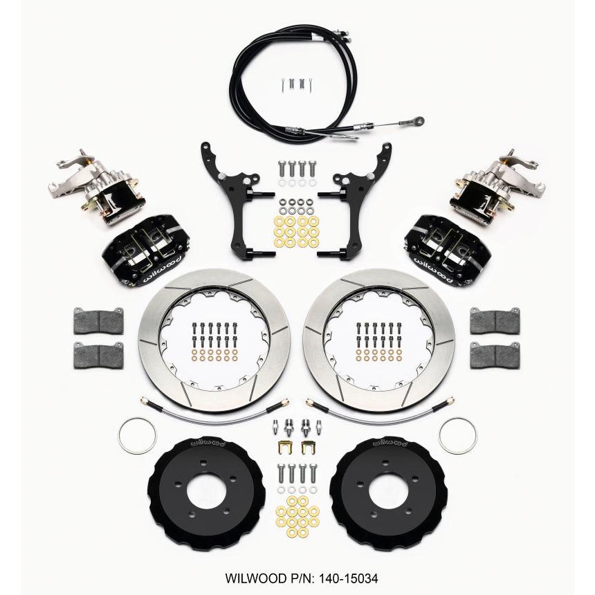 Wilwood Dynapro Radial4 / MC4 Rear Kit 12.88 2006-15 Miata w/Lines & Cables - T1 Motorsports