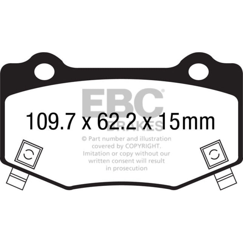 EBC Redstuff Brake Pads -  16+ Cadillac ATS-V 3.6 Twin Turbo - Rear Brake Pads