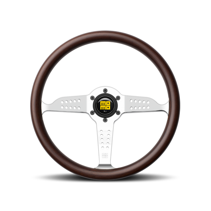Momo Super Grand Prix Steering Wheel 350 mm - Mahogany Wood/Pol Spokes