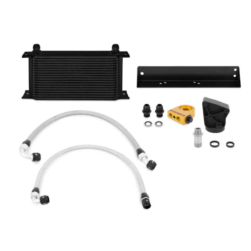 Mishimoto 10-11 Hyundai Gensis Coupe 3.8L Thermostatic Black Oil Cooler Kit - T1 Motorsports