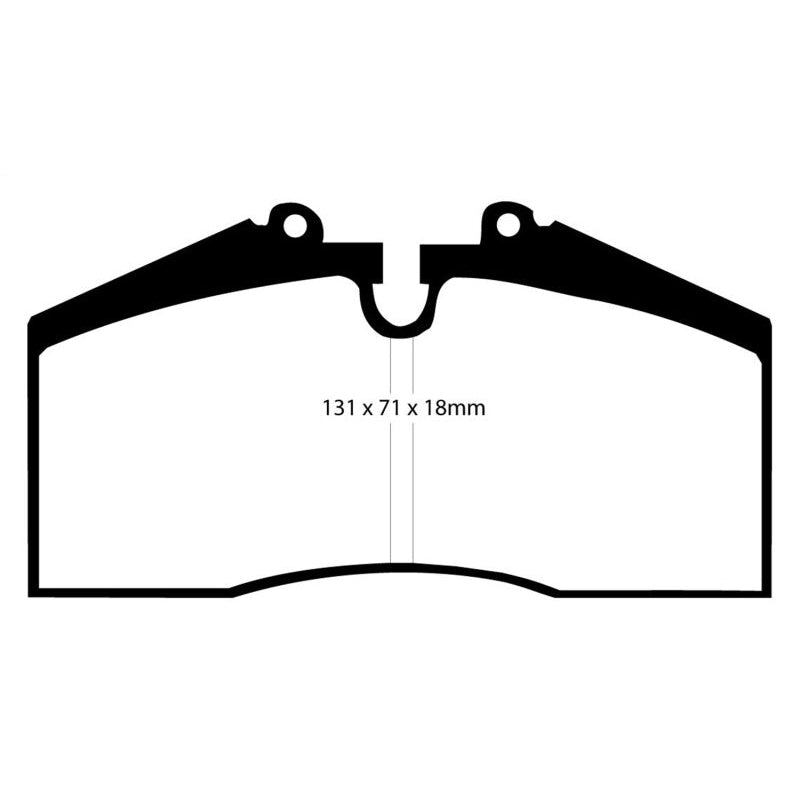 EBC Redstuff Brake Pads -  96-98 Porsche 911 (993) 3.6 Carrera 4S - Rear Brake Pads