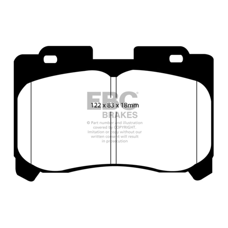 EBC Redstuff Brake Pads -  93-98 Toyota Supra 3.0 Twin Turbo - Front Brake Pads - T1 Motorsports