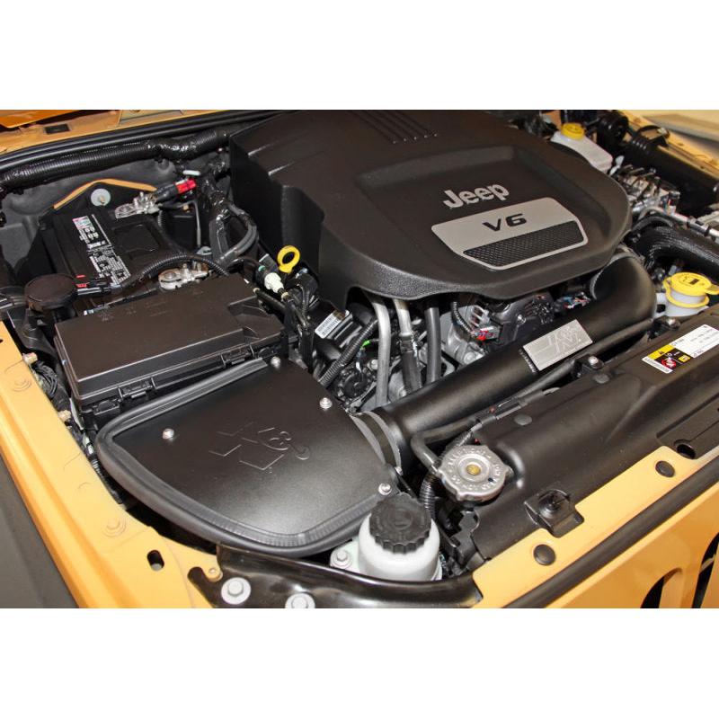 K&N 71 Series Performance Intake Kit for 12-18 Jeep Wrangler 3.6L V6 (12-15 CARB Approved)