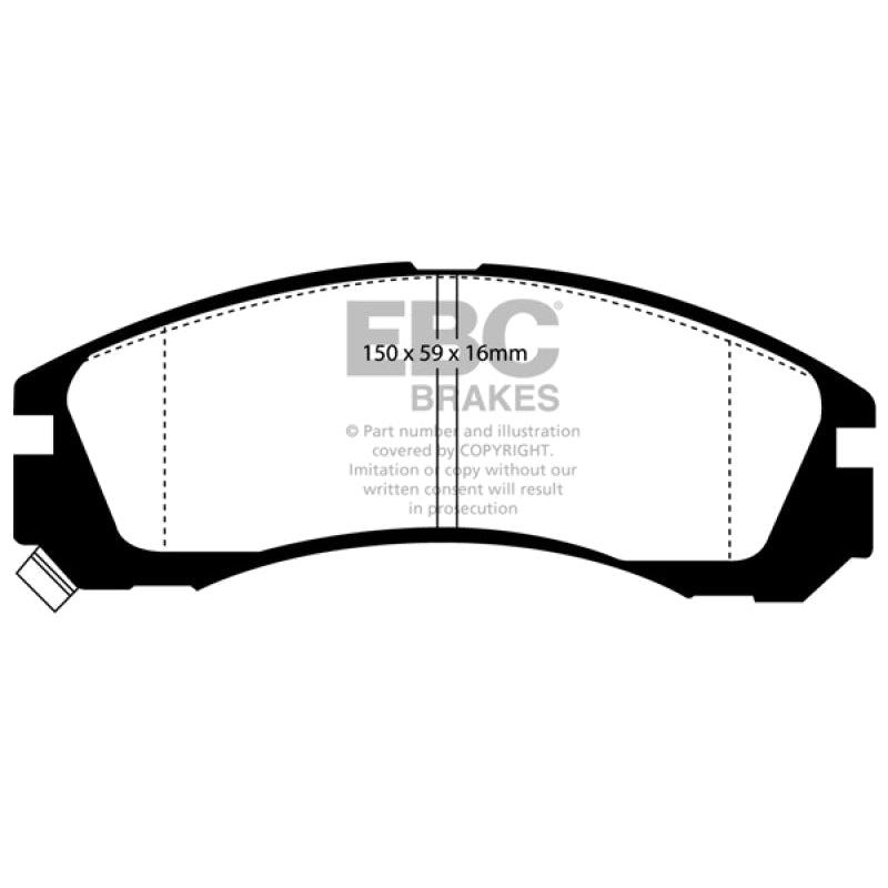 EBC Redstuff Brake Pads -  91-96 Dodge Stealth 3.0 2WD - Front Brake Pads
