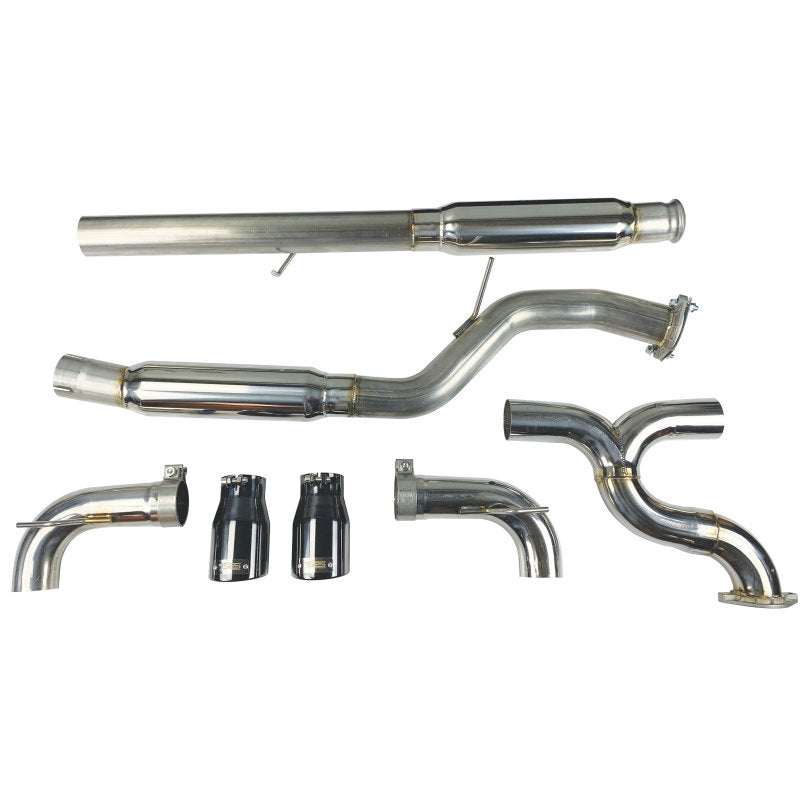 Injen 16-18 Ford Focus RS 3in Cat-Back Stainless Steel Exhaust w/ 4in Black Chrome Tips - T1 Motorsports