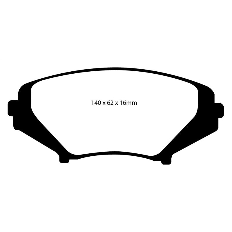 EBC Redstuff Brake Pads -  03-12 Mazda RX8 1.3 Rotary (Standard Suspension) - Front Brake Pads