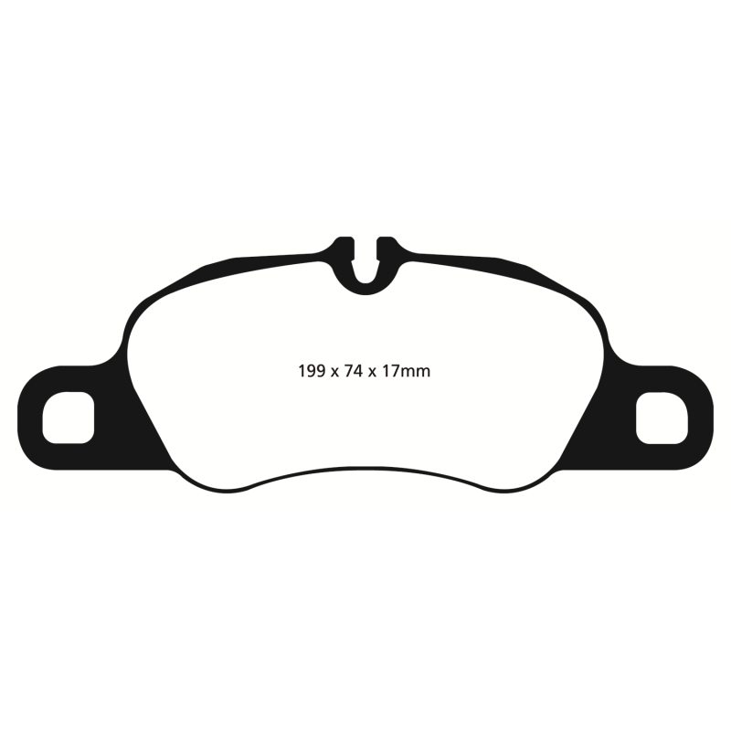 EBC Redstuff Brake Pads -  09-12 Porsche 911 (997) (Cast Iron Rotor only) 3.6 Carrera 2 - Front Brake Pads