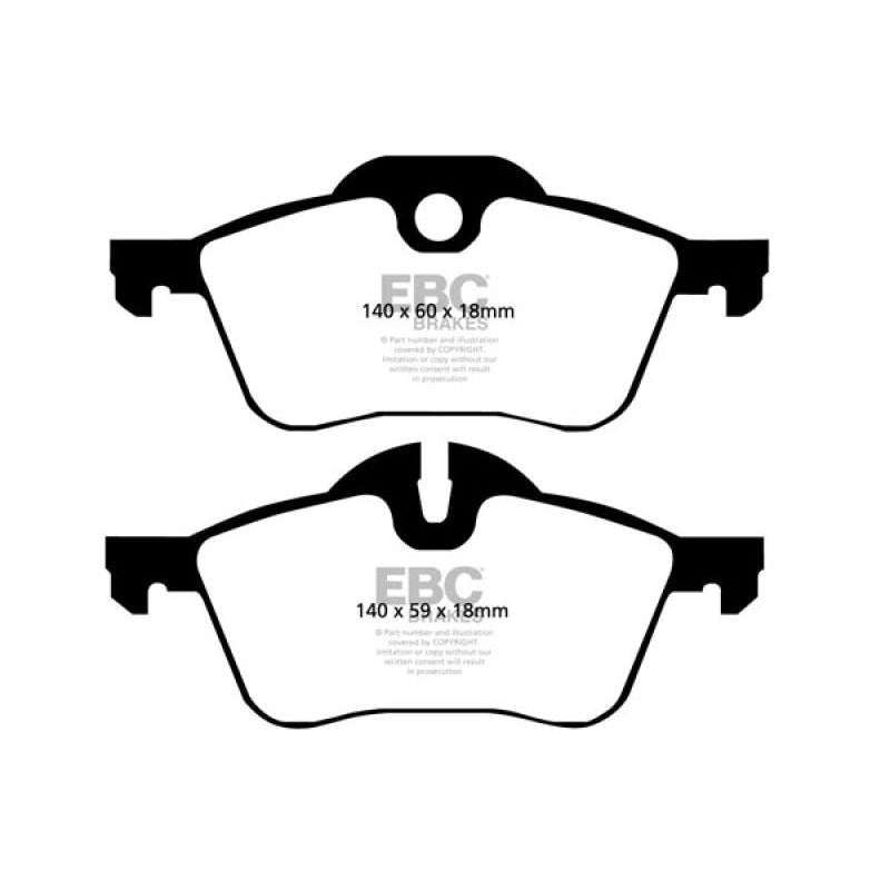 EBC Redstuff Brake Pads -  02-03 Mini Hardtop 1.6 - Front Brake Pads